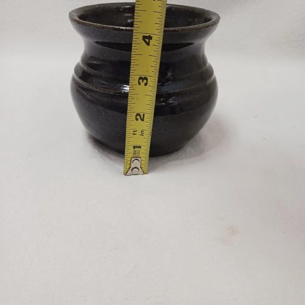 African Violet Plant Pot Stoneware Pottery 4